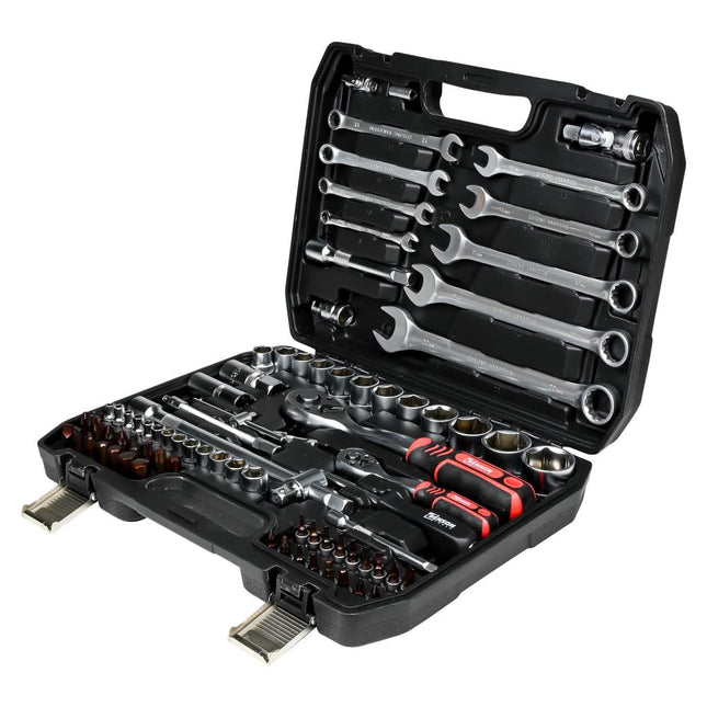 Benson Gereedschapset - 82-delig - 1/4" & 1/2" Opname - Carbonstaal