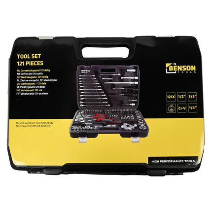 Benson Gereedschapset - 121-delig - Professionele Doppenset - Mat Finish