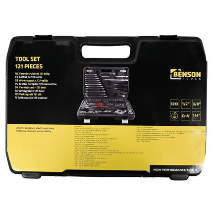 Benson Gereedschapset - 121-delig - Professionele Doppenset - Mat Finish