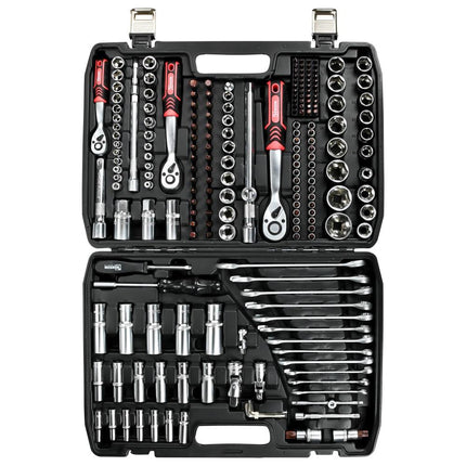 Benson Gereedschapset - 216-delig - 1/4", 3/8" & 1/2" - Carbonstaal - Mat Finish