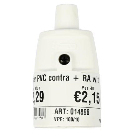 Benson Randaarde Contrastekker – Wit – PVC – 16 Ampère – 250V