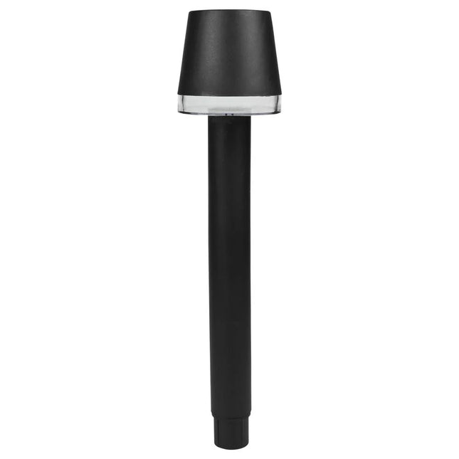 Benson Solar Tuinlamp met Lampenkap – 43,5 cm – Warm Wit – RVS look