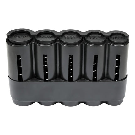 Benson Munthouder Compact - 10 x 5,2 cm - Geschikt voor 5 Muntsoorten - Zwart