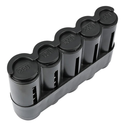 Benson Munthouder Compact - 10 x 5,2 cm - Geschikt voor 5 Muntsoorten - Zwart