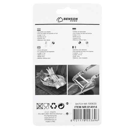 Benson Dunschiller - Roestvrijstaal - 11 cm - Compact en Efficiënt