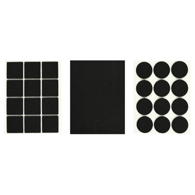 Benson Antikrasvilt Set - 25-delig - Zwart - Diverse Maten - Sterk Klevend