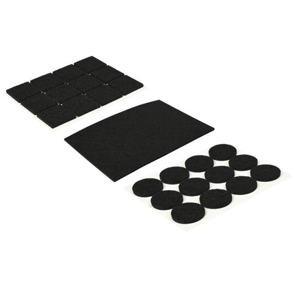 Benson Antikrasvilt Set - 25-delig - Zwart - Diverse Maten - Sterk Klevend