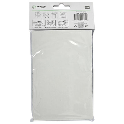 Benson Antikrasvilt Set - 25-delig - Zwart - Diverse Maten - Sterk Klevend