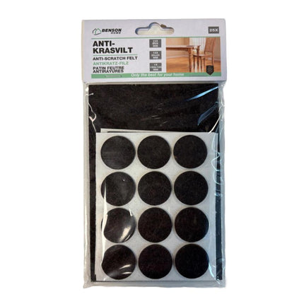 Benson Antikrasvilt Set - 25-delig - Bruin - Diverse Maten - Sterk Klevend