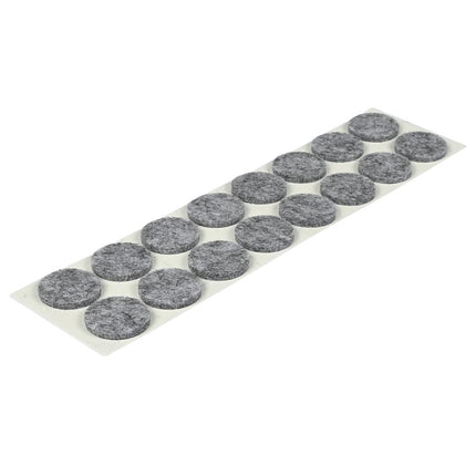 Benson Antikrasvilt - Ø 19 mm - Grijs - Zelfklevend - 16 stuks