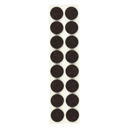 Benson Antikrasvilt - Ø 19 mm - Bruin - Zelfklevend - 16 stuks