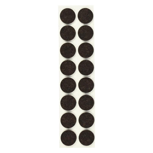 Benson Antikrasvilt - Ø 19 mm - Bruin - Zelfklevend - 16 stuks