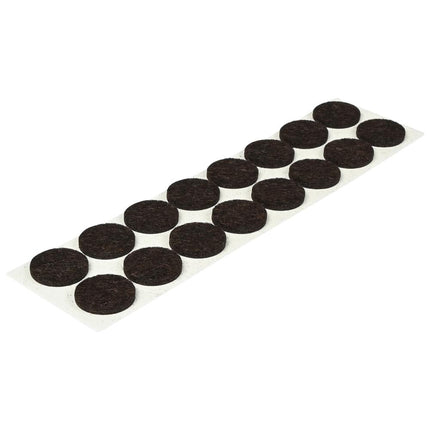 Benson Antikrasvilt - Ø 19 mm - Bruin - Zelfklevend - 16 stuks