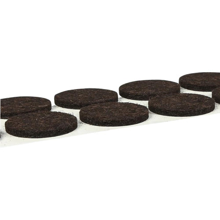 Benson Antikrasvilt - Ø 19 mm - Bruin - Zelfklevend - 16 stuks