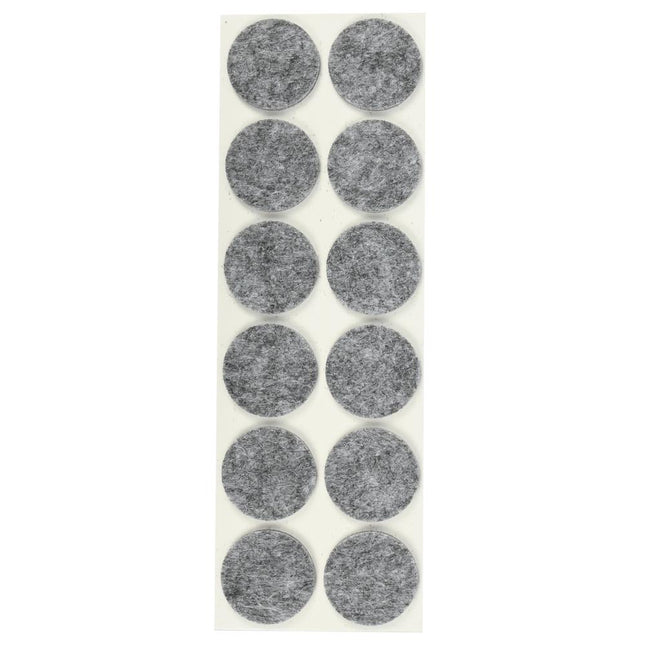 Benson Antikrasvilt - Ø 28 mm - Grijs - Zelfklevend - 12 stuks