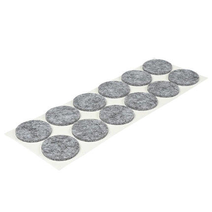 Benson Antikrasvilt - Ø 28 mm - Grijs - Zelfklevend - 12 stuks