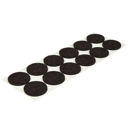 Benson Antikrasvilt - Ø 28 mm - Bruin - Zelfklevend - 12 stuks