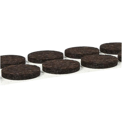 Benson Antikrasvilt - Ø 28 mm - Bruin - Zelfklevend - 12 stuks