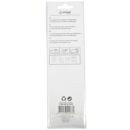 Benson Antikrasvilt - Ø 28 mm - Bruin - Zelfklevend - 12 stuks