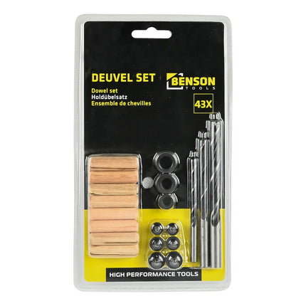Benson Deuvelset - 43-delig - Complete Starterskit voor Houtverbindingen