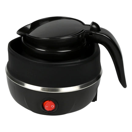 Benson Opvouwbare Waterkoker - 600 ml - Zwart - 600W - Siliconen & RVS