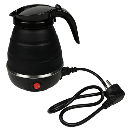 Benson Opvouwbare Waterkoker - 600 ml - Zwart - 600W - Siliconen & RVS