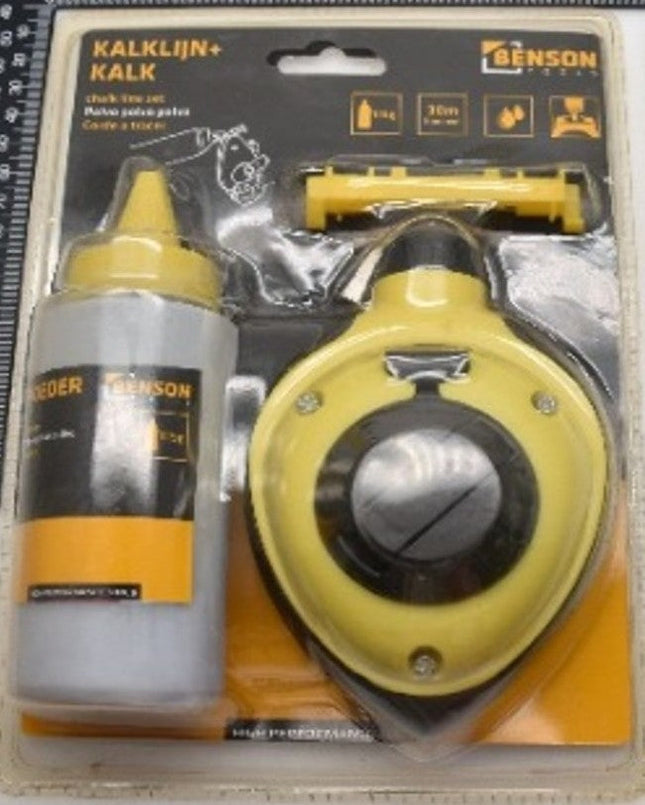 Benson Kalklijn Set - 30 meter - Inclusief 115g Kalk