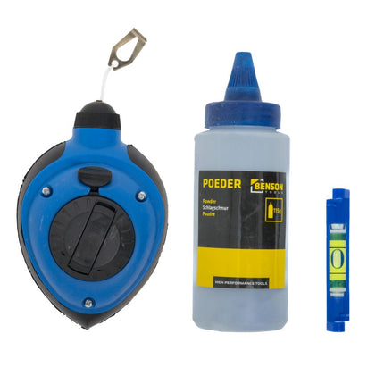 Benson Kalklijn Set - 30 meter - Inclusief 115g Kalk