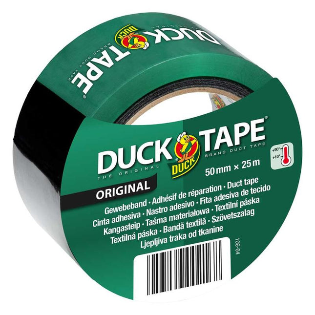 Duck Reparatietape Zwart 50 mm x 25 m - Krachtige Duct Tape