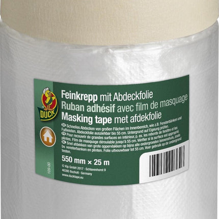 Duck Schilderstape met Afdekfolie 550 mm x 25 m - Masking Film