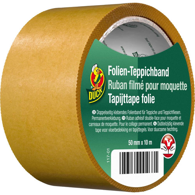 Duck Tapijttape 50 mm x 10 m - Sterke Fixatie voor Vloerbedekking