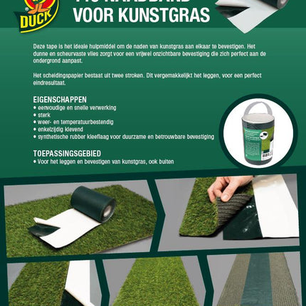 Duck Naadband Kunstgras 150 mm x 10 m - Professionele Verbinding