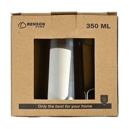 Benson Melkkan - 350 ml - Hoogwaardig RVS - Ø 7,5 x 9,5 cm