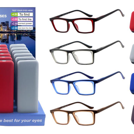 Benson Leesbril Display Oslo - Inclusief Koker - 24-delig Assortiment