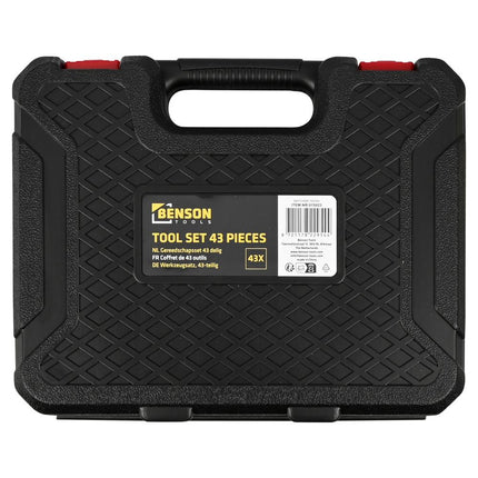 Benson Gereedschapset - 43-delig - Inclusief Rolmaat 3m - Bit- en Sleutelset