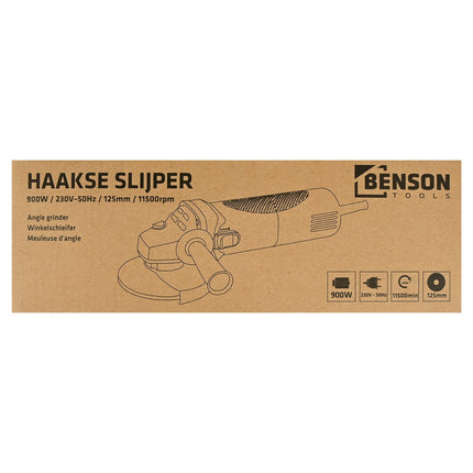 Benson Haakse Slijper - 125 mm - 900W - 11.500 RPM