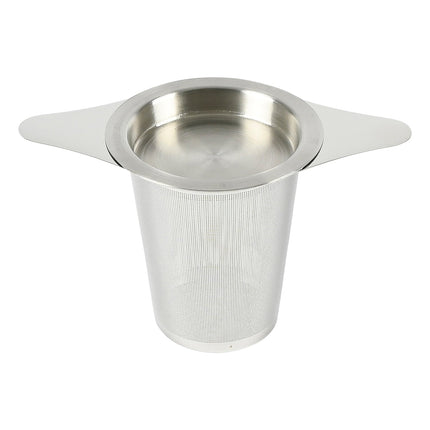 Benson RVS Theezeef met Uitlekschaaltje - Fijnmazig - Universeel - 13 cm
