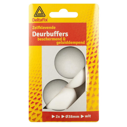 Deltafix Deurbuffers Zelfklevend - Ø 38 mm - Wit - Set van 2 stuks