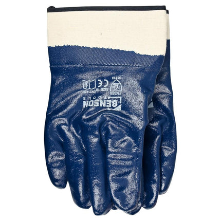 Benson Nitril Werkhandschoenen - Gesloten Rug - Maat 10 - EN 388