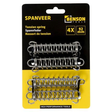 Benson RVS Spanveren 4-delig – Set van 9 & 10 cm