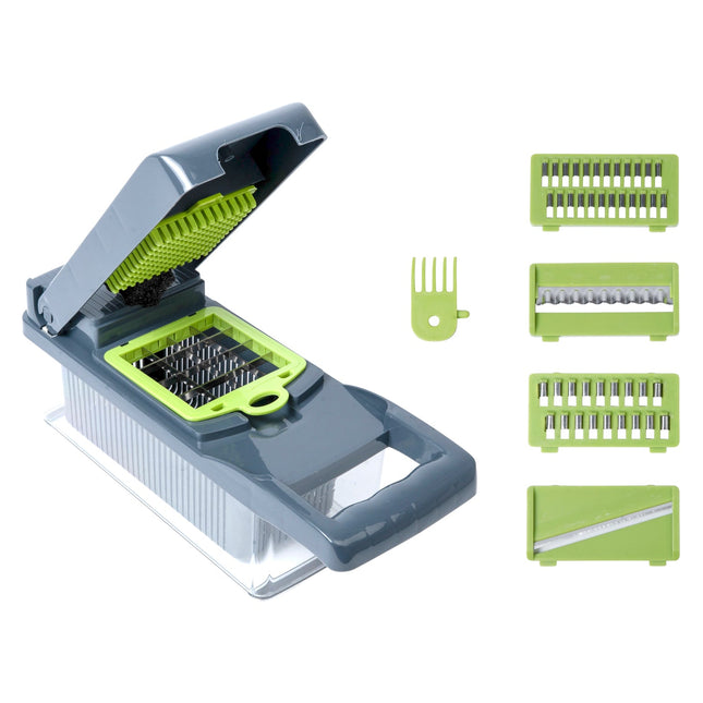 Benson All-in-One Groentesnijder - 14-delig - Inclusief Opvangbak & Handvat