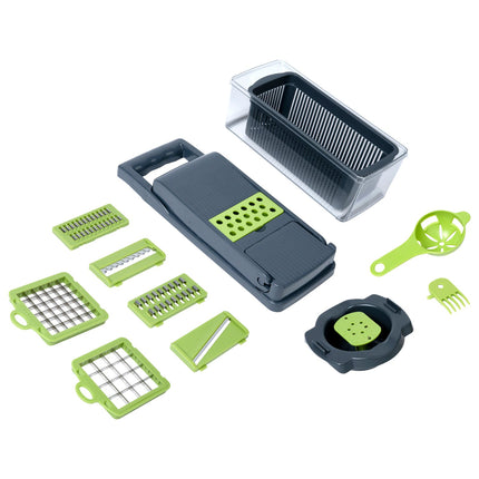 Benson All-in-One Groentesnijder - 14-delig - Inclusief Opvangbak & Handvat