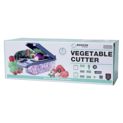 Benson All-in-One Groentesnijder - 14-delig - Inclusief Opvangbak & Handvat