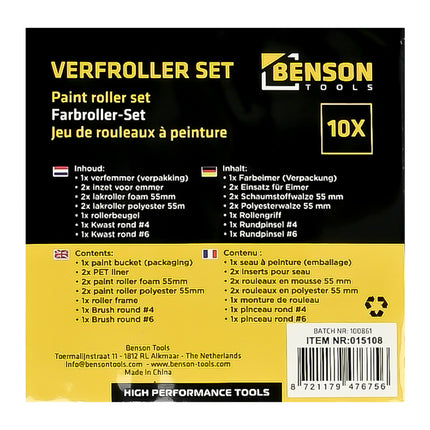 Benson Verfset 10-delig - Complete Schilder- en Afplakset