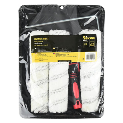 Benson Muurverfset 5-delig - 250 mm - Voor Grote Oppervlakken