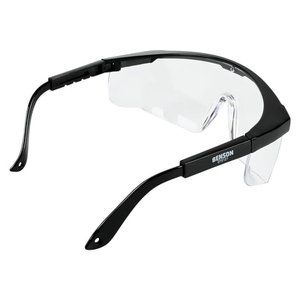 Benson Veiligheidsbril - Zwart Frame - Heldere Glazen - Oogbescherming