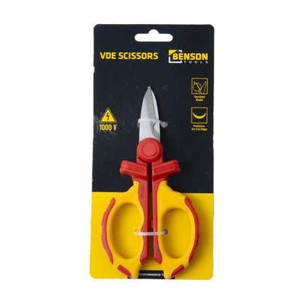 Benson Elektricienschaar - VDE Geïsoleerd - 1000V - Veilig & Nauwkeurig