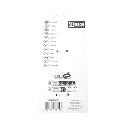Benson Elektricienschaar - VDE Geïsoleerd - 1000V - Veilig & Nauwkeurig