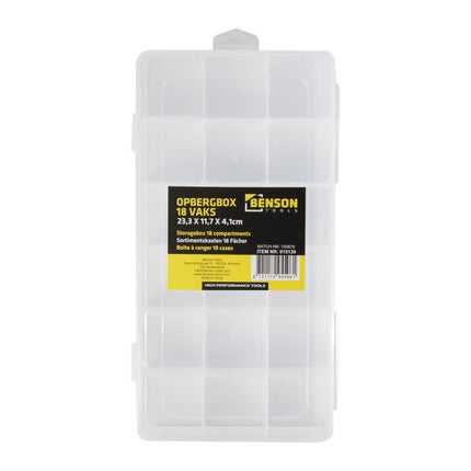 Benson Opbergbox met 18 Vakken - Compacte Sorteerdoos 23 x 12 cm