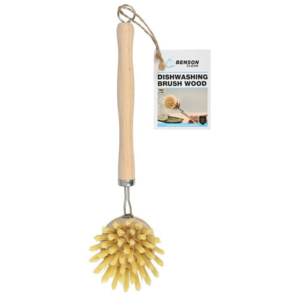 Benson Afwasborstel - Hout & RVS - 23 cm - Duurzaam Design